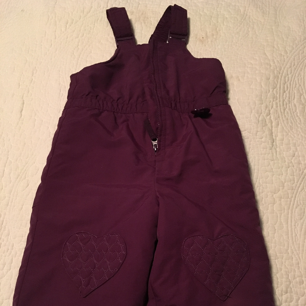 Wonderkids Purple Snowbibs 2T